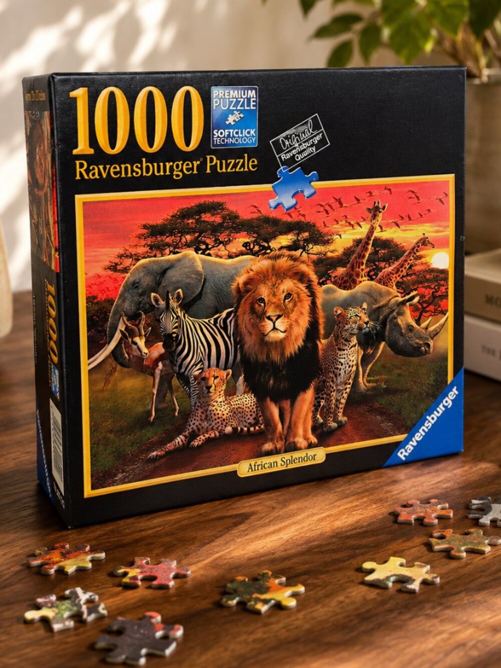 Ravensburger African Splendor 1000 Piece Jigsaw Puzzle Complete Germany